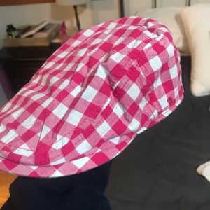 Toddler checkered golf hat